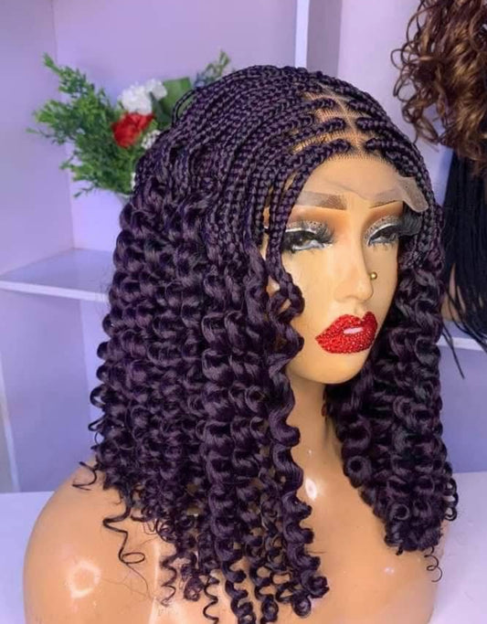 Briaded corn roll twist hair